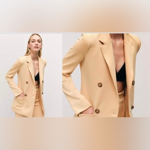 Boyfriend Blazer in Camel - Picture 1 of 6